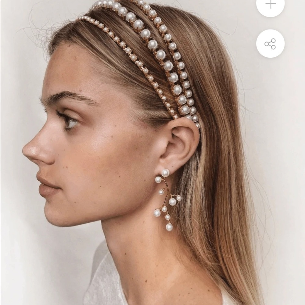 Lelet NY Triple Pearl Wrap Headband